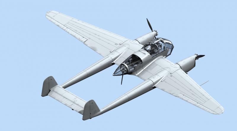 Сборная модель FW 189A-1, Германский самолет-разведчик II МВ, масштаб: 1/72, производитель: ICM, артикул: 72291 # 5 hobbyplus.ru