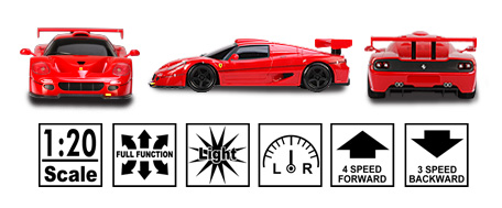 Радиоуправляемый автомобиль Ferrari F50 GT. Масштаб 1:20.   # 1 hobbyplus.ru