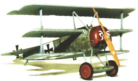 Сборная модель Германский самолет Fokker F.I., масштаб 1/32, артикул: Rod605 # 3 hobbyplus.ru