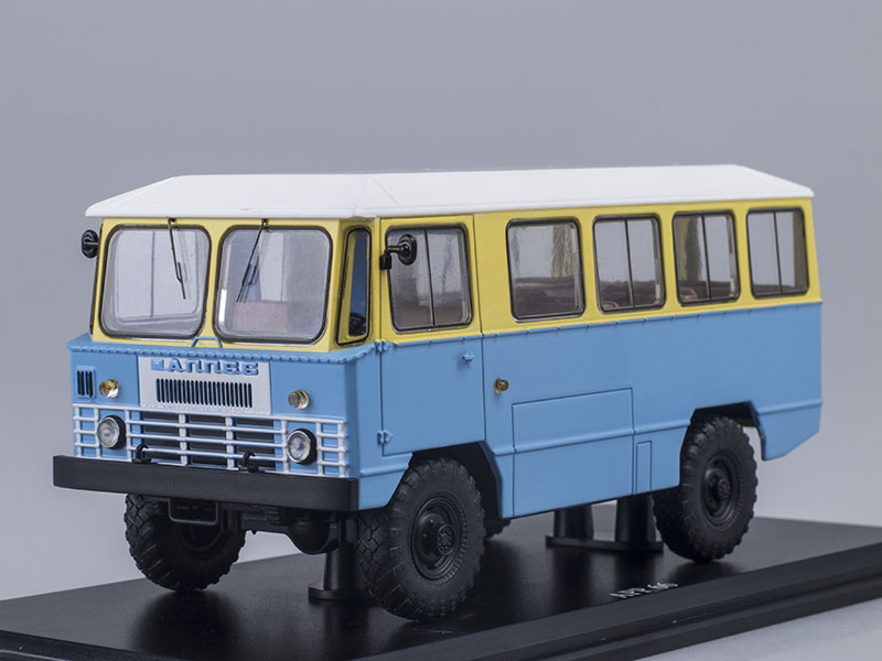 Модель Армейского автобуса АПП-66, жёлто-синий, масштаб 143. Производитель  Start Scale Models (SSM) SSM4010. Коллекционные модели. # 1 hobbyplus.ru