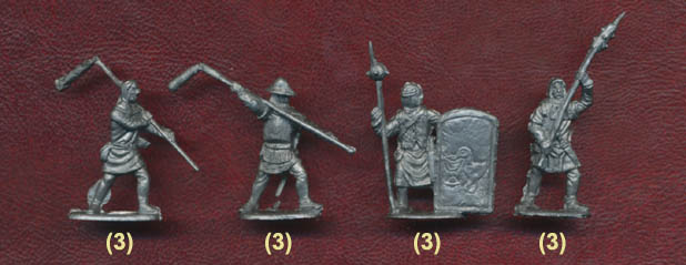 Миниатюрные фигуры Гуситские пехотинцы 15-го века, производитель 