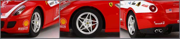 Радиоуправляемый автомобиль Ferrari Fiorano 599GTB . Масштаб 1:20. Красного цвета. # 2 hobbyplus.ru