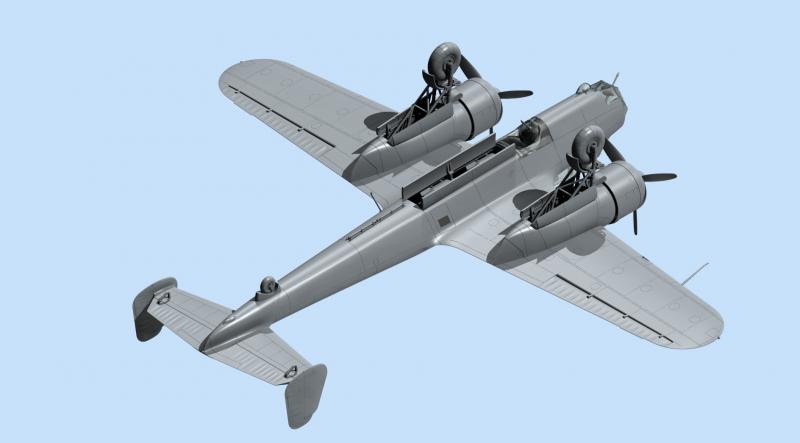 Сборная модель Do 17Z-2, Германский бомбардировщик ІІ МВ, масштаб: 1/72, производитель: ICM, артикул: 72304 # 3 hobbyplus.ru