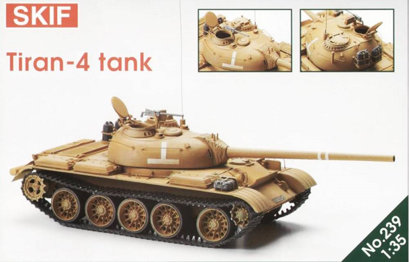 Сборная модель Израильский танк Тиран-4, производства SKIF, масштаб 1:35, артикул SK239 # 1 hobbyplus.ru