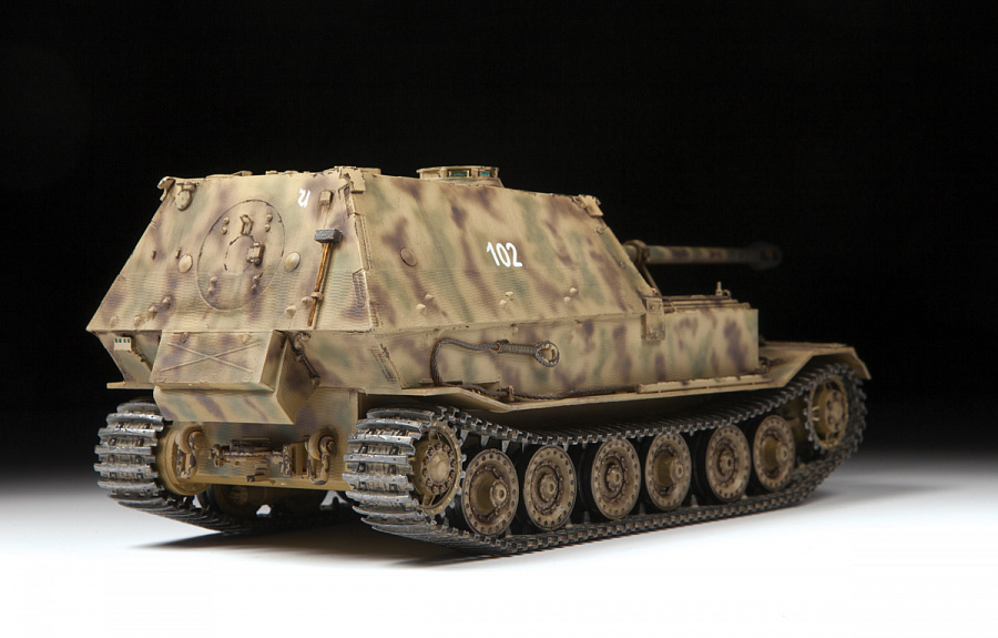 Сборная модель, Немецкий истребитель танков «Элефант», масштаб 1:35. # 2 hobbyplus.ru
