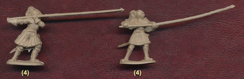 Миниатюрные фигуры Ландскнехты (Тяжелые копейщики) 16 век, производитель 