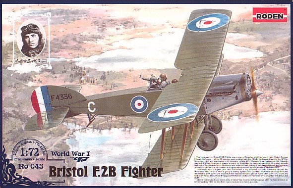 Сборная модель Британский истребитель-биплан Bristol F2B., производства RODEN, масштаб 1/72, артикул: Rod043 # 1 hobbyplus.ru