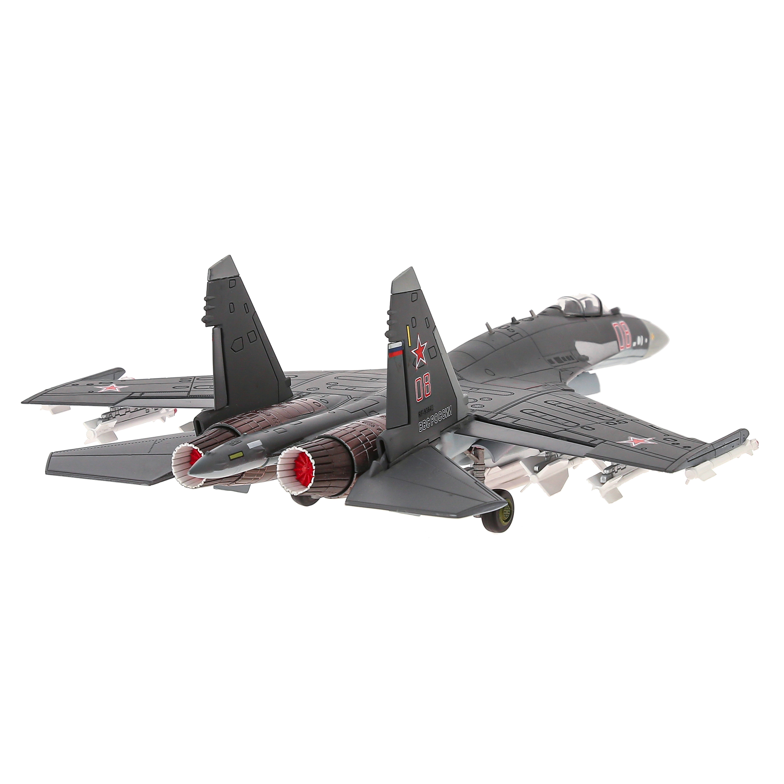    -35,  1:72 ,   32 . The model of the Russian Su-35 fighter, scale 1:72 metal, the length of the model is 32 cm. # 5 hobbyplus.ru