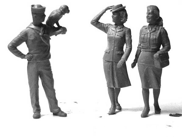 Сборная модель Женщины на войне: Моряки Военно-Морского флота США, производства MASTER BOX, масштаб 1:35, артикул 3556 # 3 hobbyplus.ru