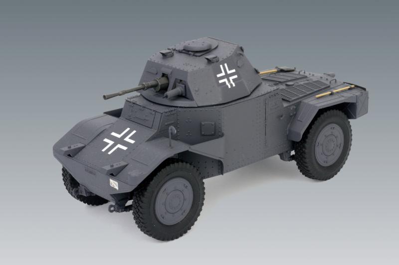 Германский бронеавтомобиль Panzerspähwagen P 204 (f)  ICM Art.: 35374 Масштаб: 1/35 # 12 hobbyplus.ru