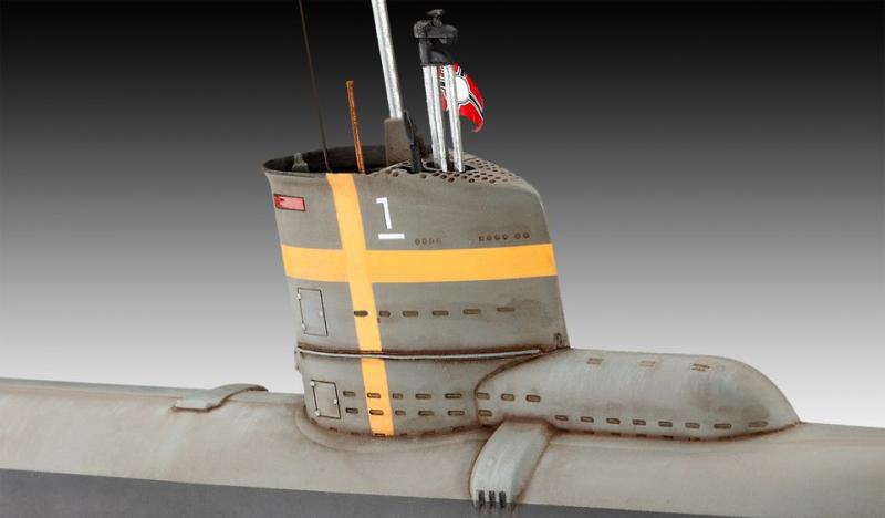 Сборная модель Немецкая Подводная лодка типа XXIII, производства REVELL, Германия, масштаб 1:144, артикул 05140 # 2 hobbyplus.ru