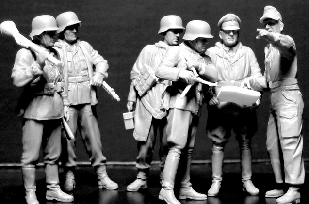 Сборная модель «Остановим их здесь!» немецкие военные, 1945 год, производства MASTER BOX, масштаб 1:35, артикул 35162 # 2 hobbyplus.ru