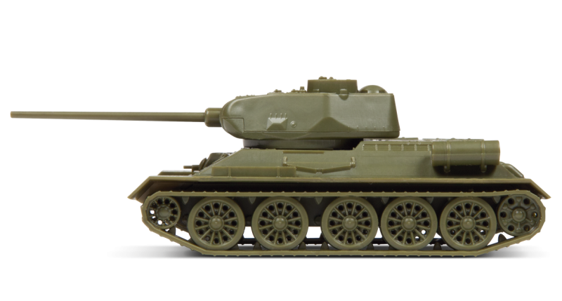 Сборная модель Советский танк Т-34/85, производитель «Звезда», масштаб 1:100, артикул 6160 # 2 hobbyplus.ru