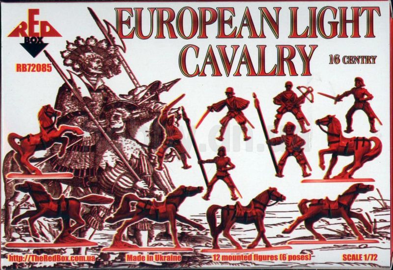 Миниатюрные фигуры Европейская легкая кавалерия 16 век. Набор №2, производитель 