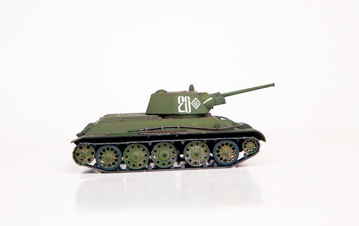 Сборная модель Т-34 против Пантеры, производства «Звезда» масштаб 1:72, артикул 5202. # 4 hobbyplus.ru