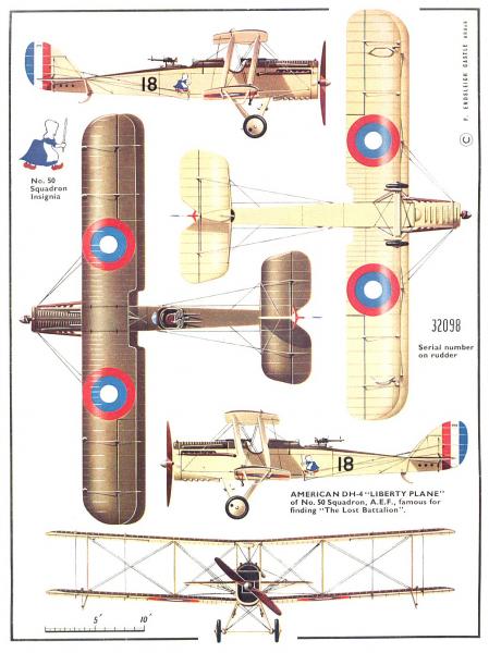 Сборная модель Американский дневной бомбардировщик D.H.4 (Dayton-Wright-built), производства RODEN, масштаб 1/48, артикул: Rod414 # 8 hobbyplus.ru