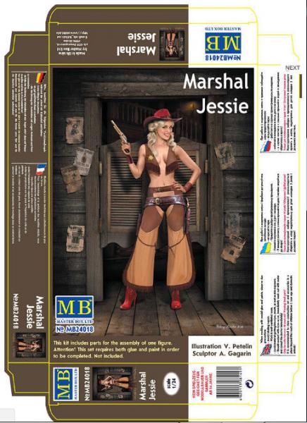 Сборная фигура Серия Пин-ап. Маршал Джесси, масштаб: 1/24, производитель: Master Box, артикул: 24018 # 2 hobbyplus.ru