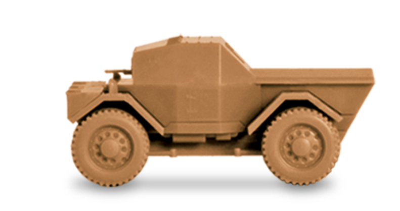 Сборная модель: Британский бронеавтомобиль Даймлер Мк-1 