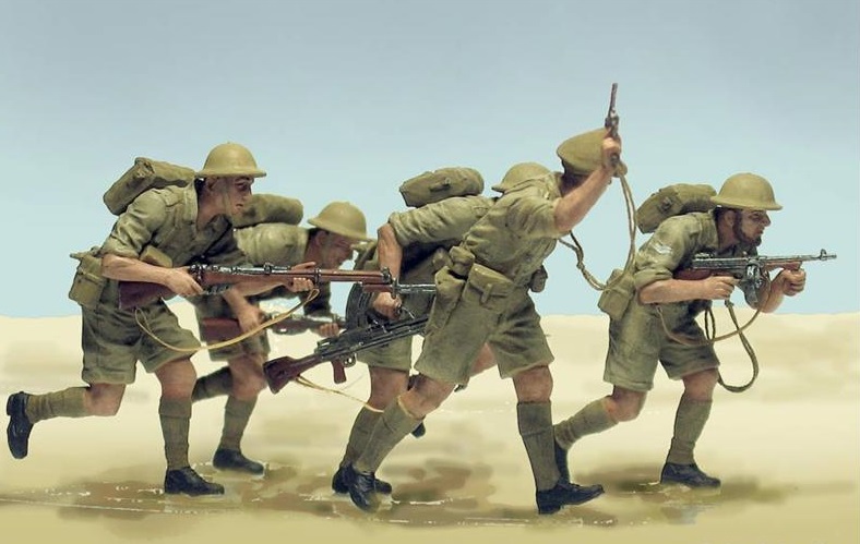 Сборная модель Британская пехота в бою, Северная Африка 2МВ, производства MASTER BOX, масштаб 1:35, артикул 3580 # 2 hobbyplus.ru