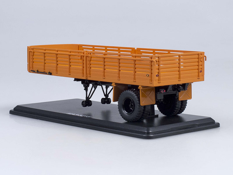 Масштабная модель Полуприцеп МАЗ-5215 оранжевый, масштаб 1:43. Производитель SSM. Артикул 7010 # 5 hobbyplus.ru