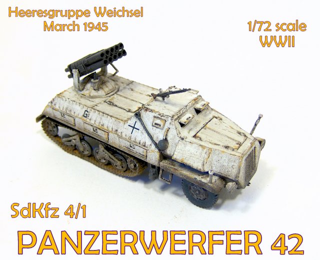 Сборная модель Немецкая самоходная полугусеничная 15 см РСЗО Sd.Kfz.4/1 Panzerwerfer 42 , производства RODEN, масштаб 1/72, артикул: Rod712 # 3 hobbyplus.ru