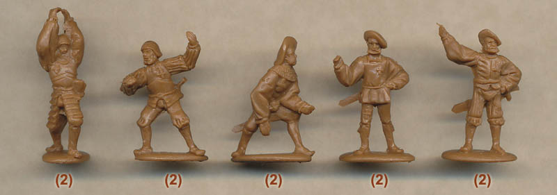 Миниатюрные фигуры Швейцарская пехота (Алебардщики) 16 век, производитель 