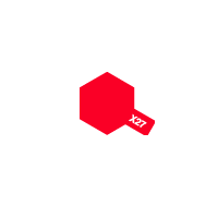 Краска Акриловая глянцевая TAMIYA Прозрачно-красная, X-27 Clear Red, 10 мл, артикул 81527, Япония. # 1 hobbyplus.ru