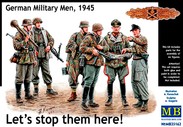 Сборная модель «Остановим их здесь!» немецкие военные, 1945 год, производства MASTER BOX, масштаб 1:35, артикул 35162 # 1 hobbyplus.ru