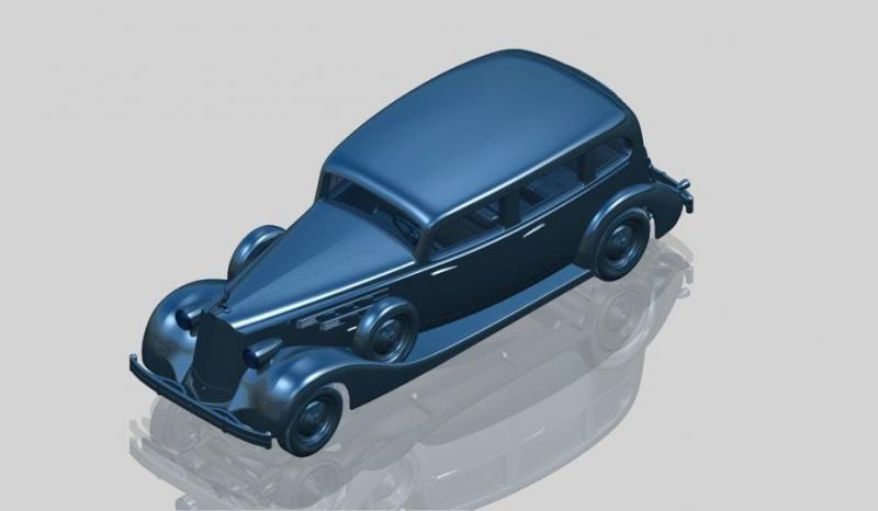 Автомобиль советского руководства II МВ с пассажирами Packard Twelve (Модель 1936), ICM Art.: 35535 Масштаб: 1/35 # 6 hobbyplus.ru