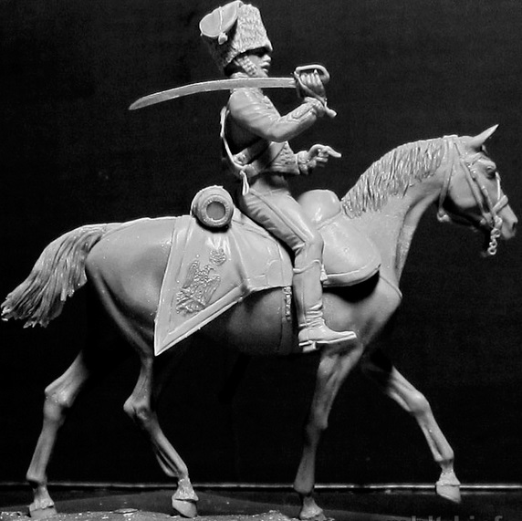 Сборная модель Французский гусар, период Наполеоновских войн, производства MASTER BOX, масштаб 1:35, артикул 3208 # 3 hobbyplus.ru