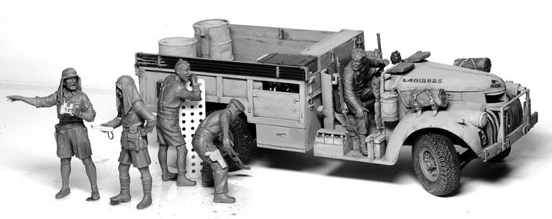 Сборная модель Группа дальней разведки в Северной Африке 2МВ, производства MASTER BOX, масштаб 1:35, артикул 3598 # 2 hobbyplus.ru