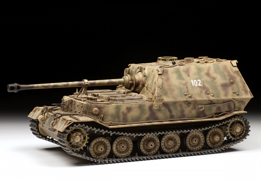 Сборная модель, Немецкий истребитель танков «Элефант», масштаб 1:35. # 1 hobbyplus.ru