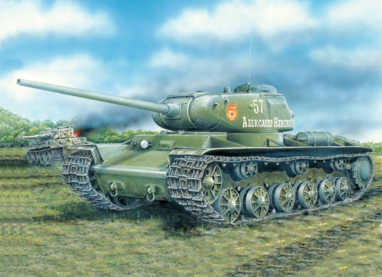 Сборная модель тяжелого танка КВ-85, производства ВОСТОЧНЫЙ ЭКСПРЕСС, масштаб 1/35, артикул: EE35102 # 1 hobbyplus.ru