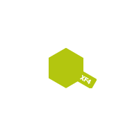 Краска Акриловая матовая TAMIYA Желто-зеленая, XF-4 Flat Yellow Green, 10 мл, артикул 81704, Япония. # 1 hobbyplus.ru