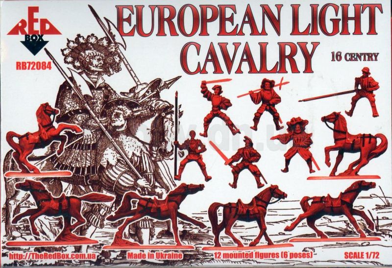 Миниатюрные фигуры Европейская легкая кавалерия 16 век. Набор №1, производитель 