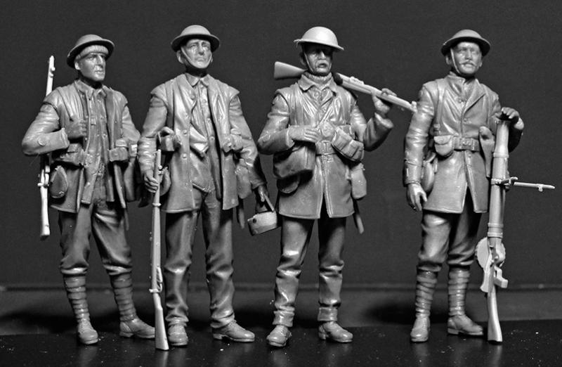Сборная модель Британская пехота, период Битвы на Сомме, 1916, производства MASTER BOX, масштаб 1:35, артикул 35146 # 3 hobbyplus.ru