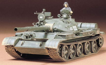 Сборная модель в масштабе 1/35 Советский танк Т-62А, производитель TAMYIA, артикул: 35108 # 3 hobbyplus.ru
