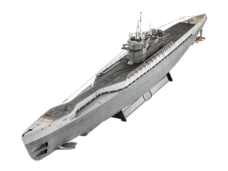 Сборная модель немецкой подводной лодки Type IX C/40, артикул 05133, производства REVELL, Германия, масштаб 1:72. # 2 hobbyplus.ru