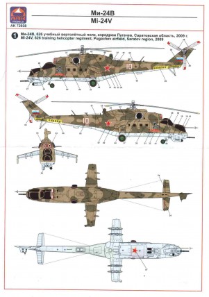 Сборная модель вертолета Ми-24П масштаб 1:72. Детали из смолы, с дополнениями. # 5 hobbyplus.ru