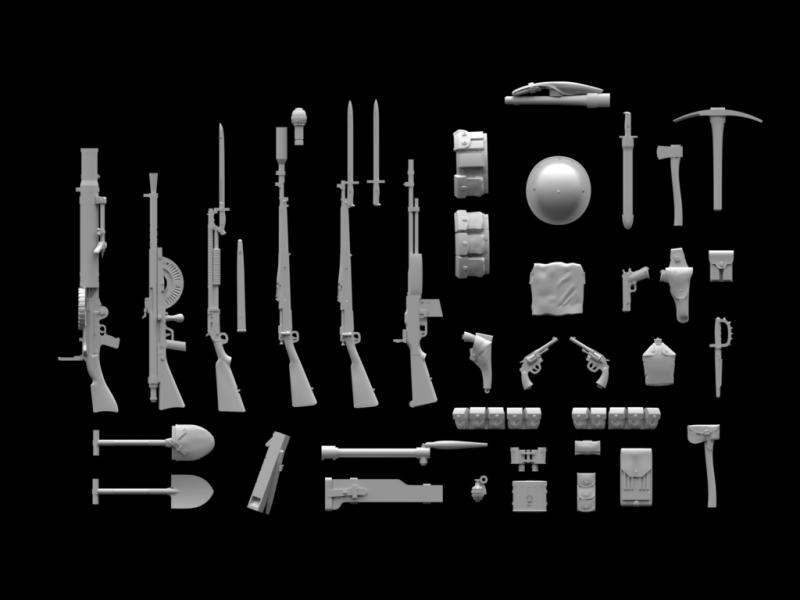 Оружие и снаряжение пехоты США І МВ, ICM Art.: 35688 Масштаб: 1/35 # 2 hobbyplus.ru