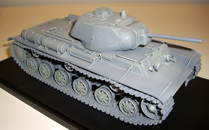 Сборная модель Советский скоростной тяжелый танк КВ-1С, производства ARK Models, масштаб 1/35, артикул: 35023 # 10 hobbyplus.ru