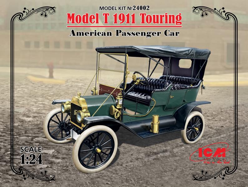Автомобиль Model T 1911 Touring  ICM Art.: 24002 Масштаб: 1/24 # 1 hobbyplus.ru