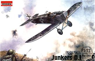 Сборная модель Германский самолет Junkers D.I., производства RODEN, масштаб 1/72, артикул: Rod041 # 1 hobbyplus.ru