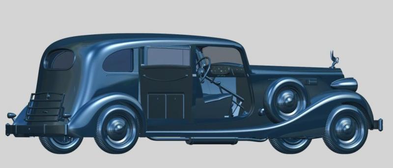Автомобиль советского руководства II МВ с пассажирами Packard Twelve (Модель 1936), ICM Art.: 35535 Масштаб: 1/35 # 13 hobbyplus.ru