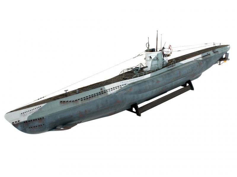 Сборная модель немецкой подводной лодки типа VIIC, артикул 05015, производства REVELL, Германия, масштаб 1:72. # 6 hobbyplus.ru