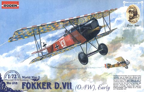     Fokker D.VII OAW early.,  RODEN,  1/72, : Rod013 # 1 hobbyplus.ru