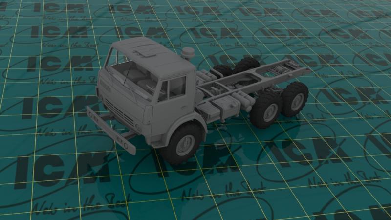 Советский шестиколесный армейский грузовой автомобиль, ICM Art.: 35001 Масштаб: 1/35 # 4 hobbyplus.ru