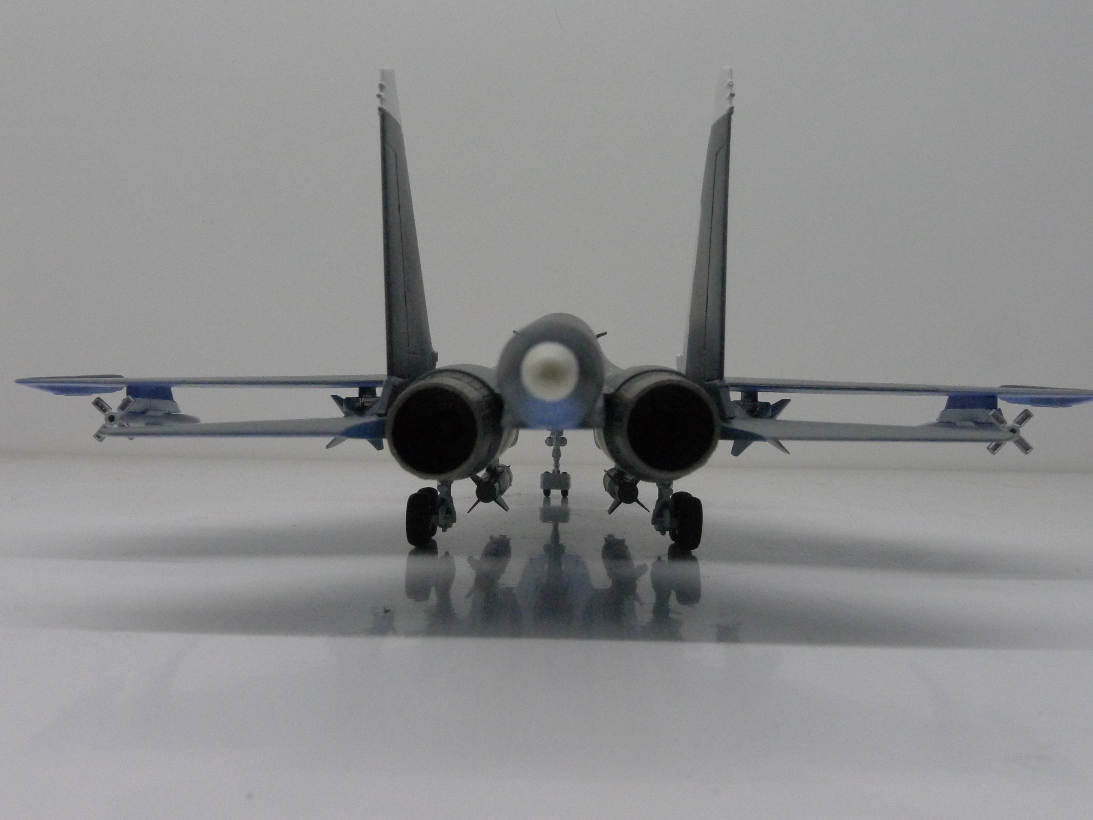        -34  1:72,   28 . ,  .  Model Russian front-line aircraft, the Su-34. Scale 1:72, hand made. # 10 hobbyplus.ru