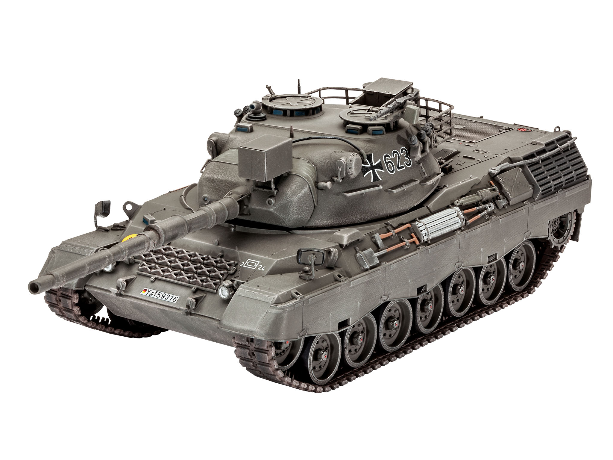 Сборная модель Revell немецкого танка Leopard 1A1 в масштабе 1:35.  # 1 hobbyplus.ru