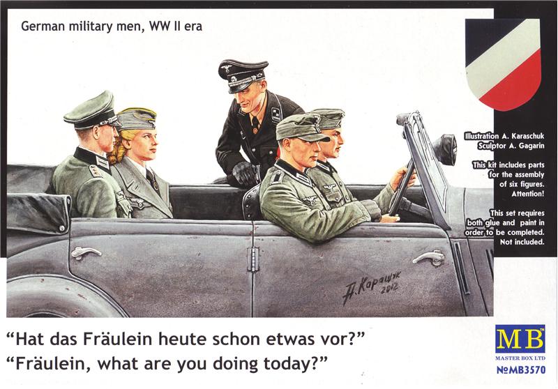 Сборная модель «Фрейлейн, что вы делаете сегодня?» Немецкие военные 2МВ, производства MASTER BOX, масштаб 1:35, артикул 3570 # 1 hobbyplus.ru